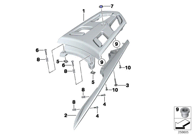 Handle with luggage support