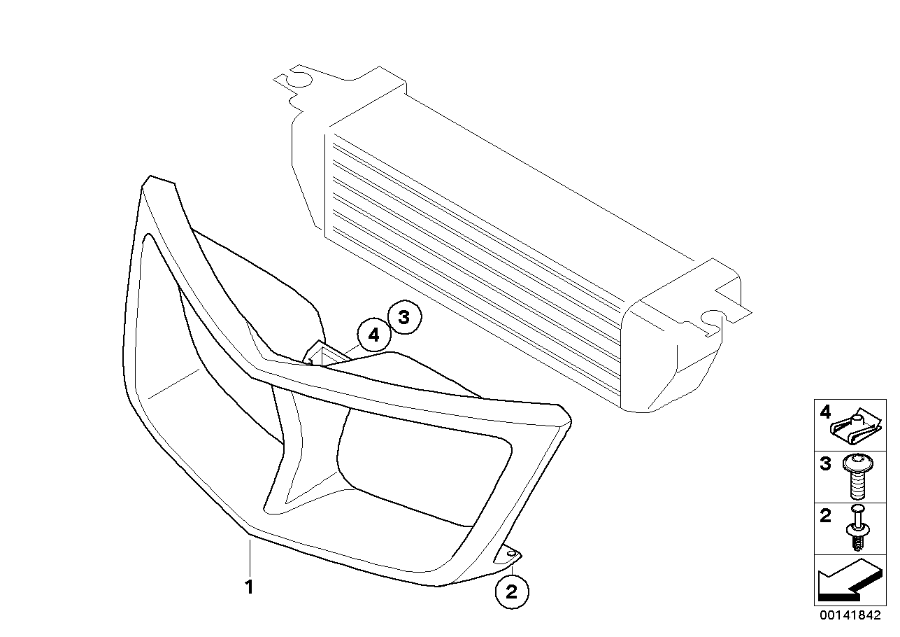 Air duct, oil cooler