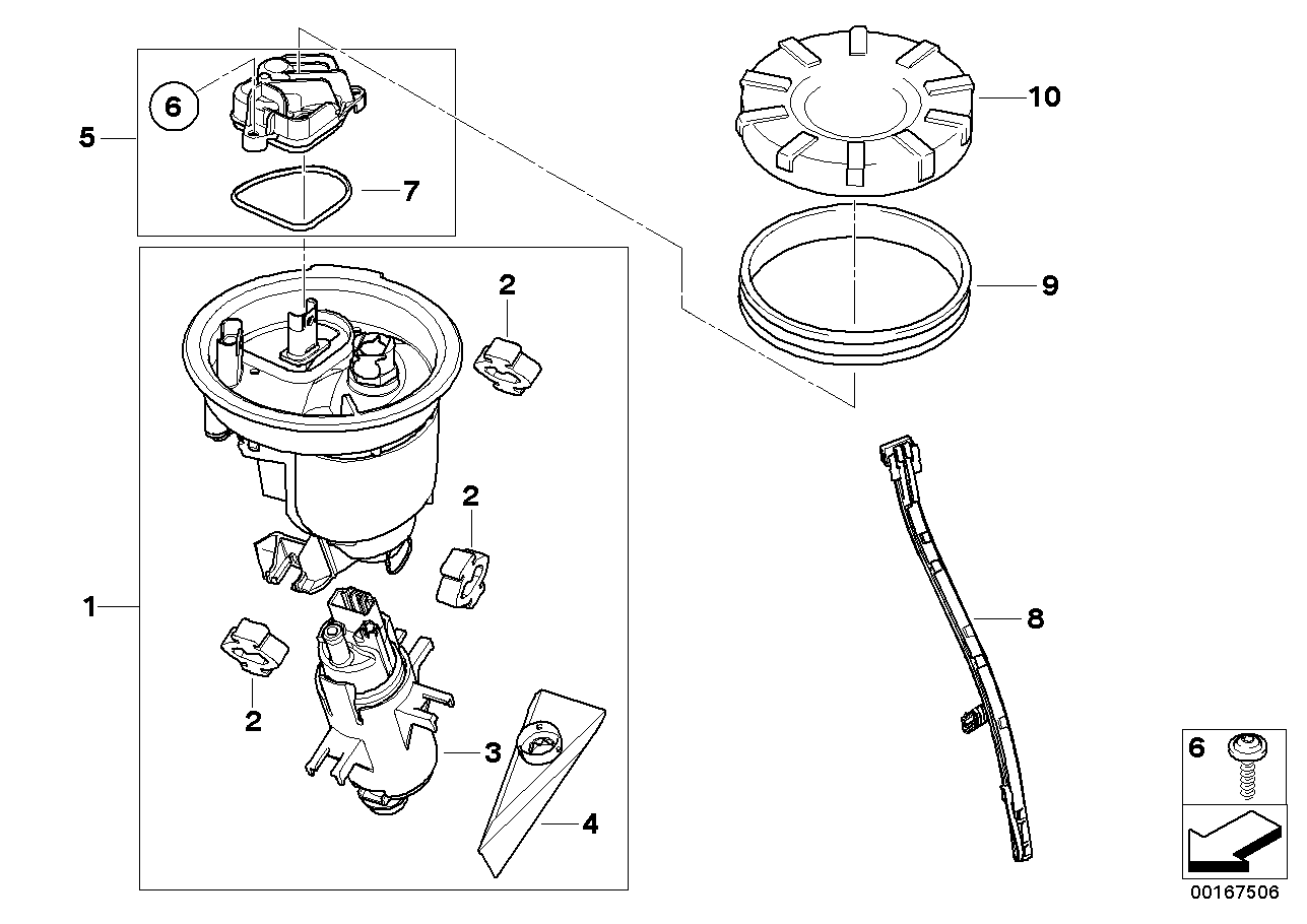 Fuel pump and fuel level sensor