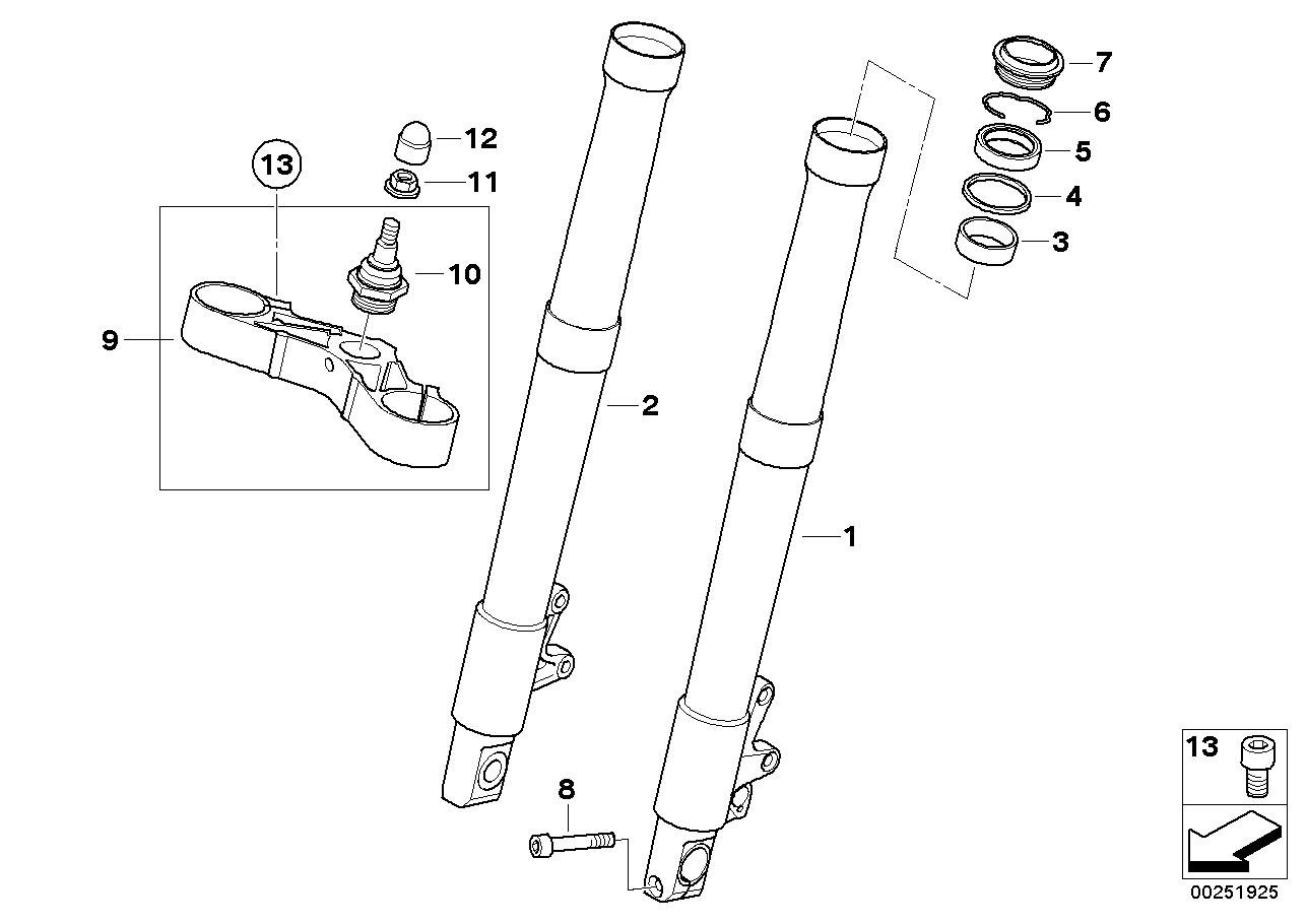 Inner tube_fork brace, bottom _ 41mm