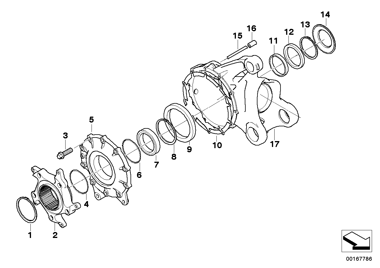 Rear-axle-drive parts