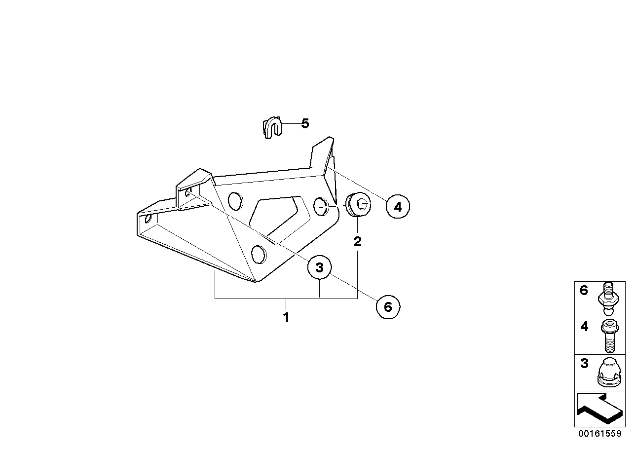 Bracket f instrument cluster