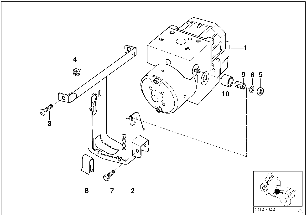 Pressure modulator abs