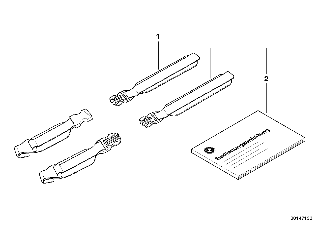 Mounting parts f tank-bag