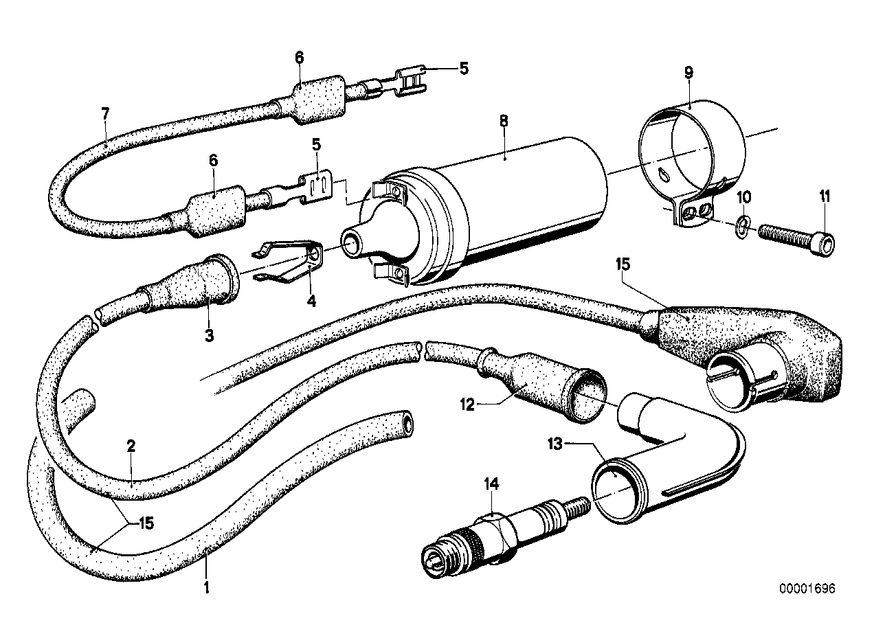 Spark plug_ignition wire_ignition coil