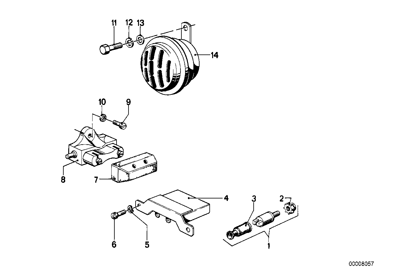 Horn_brake light switch