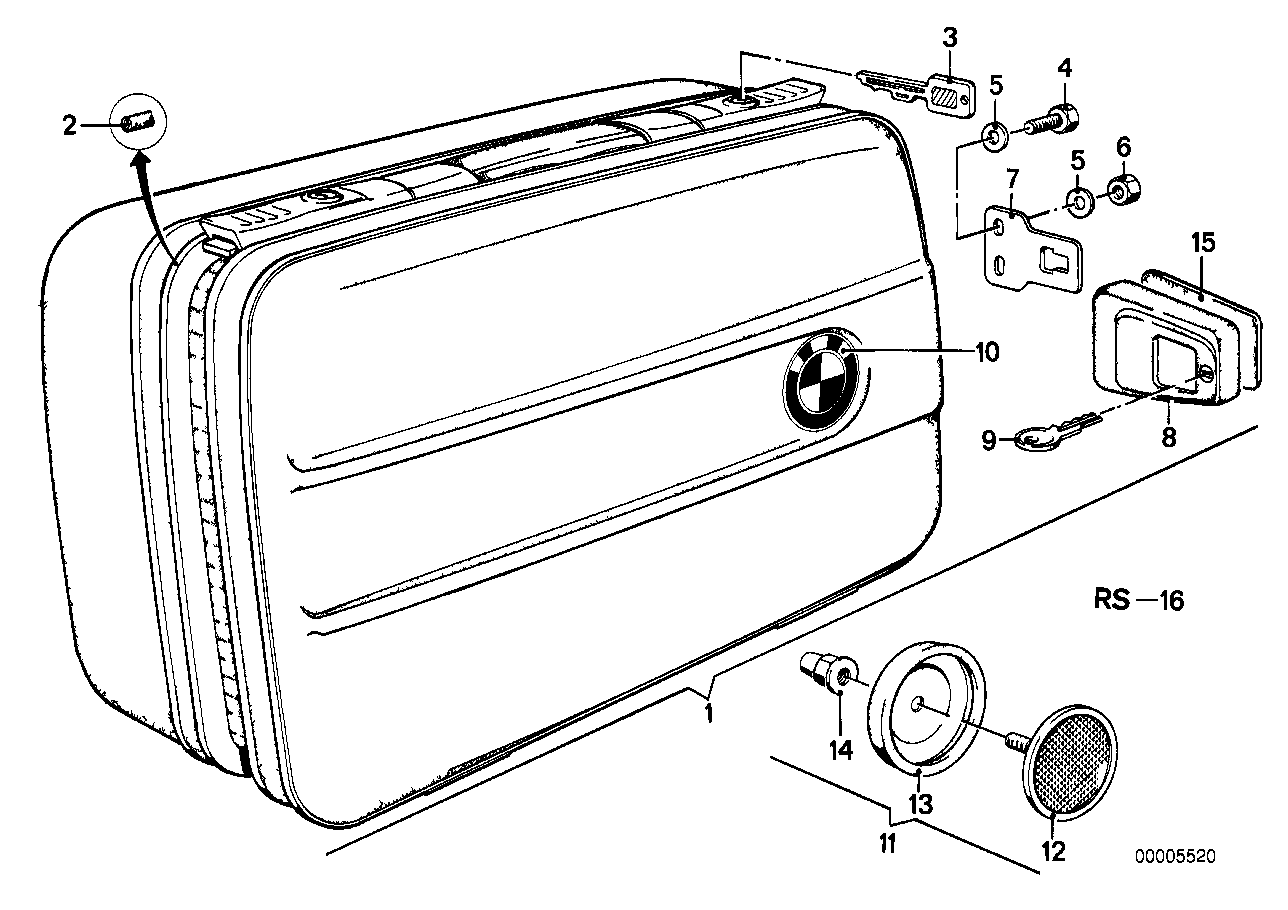 Set motocase