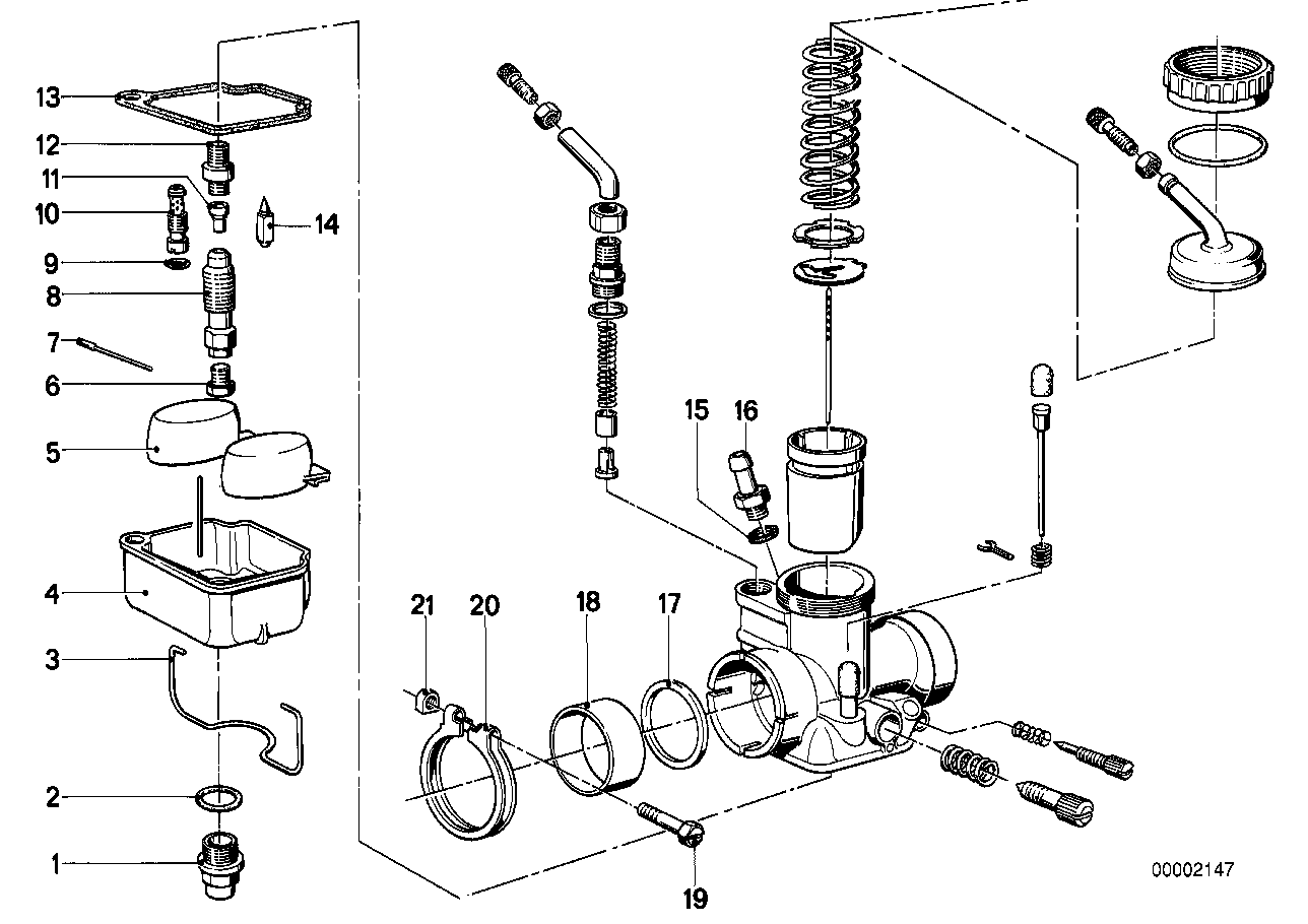 Carburetor-nozzles_gasket set carb
