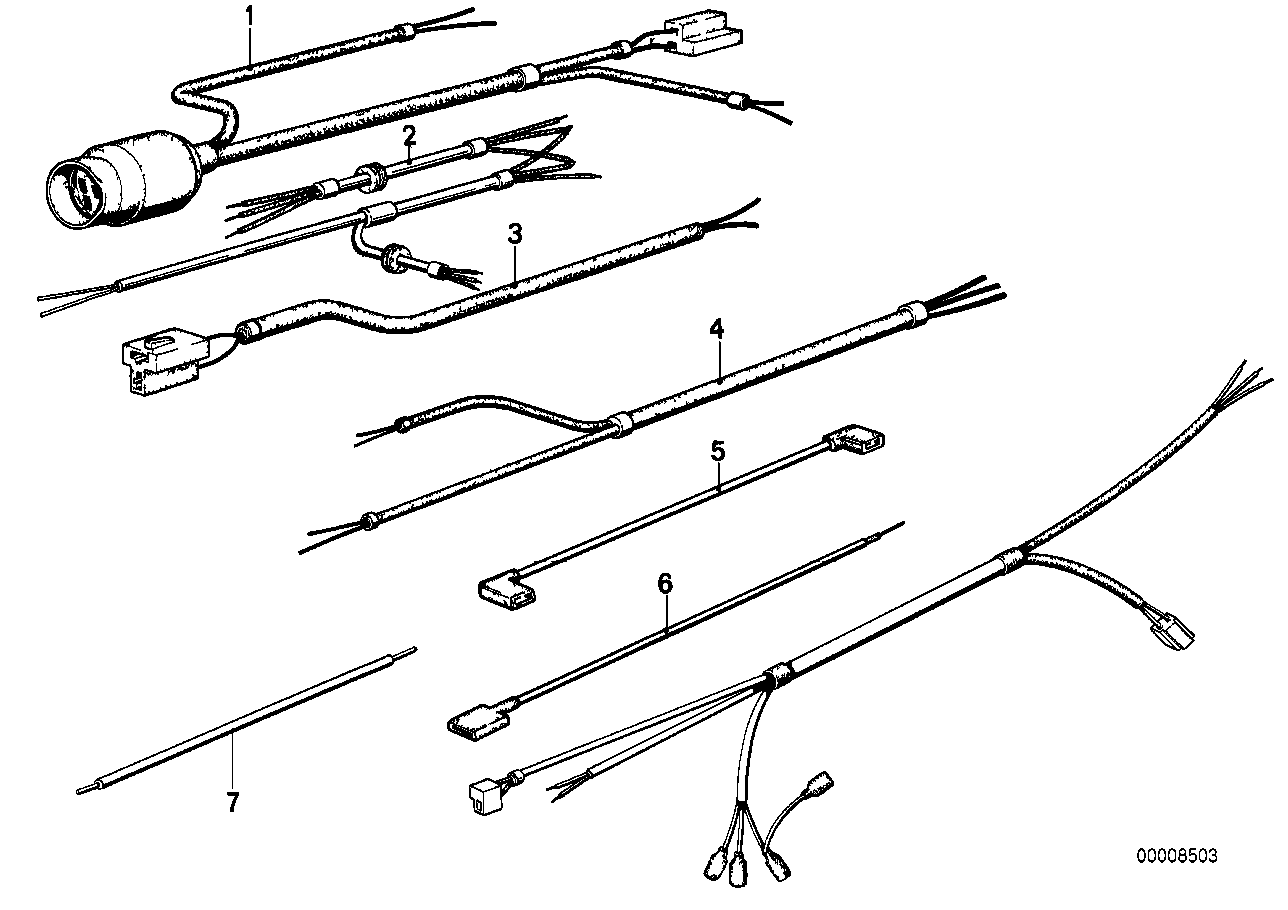 Signalling light-wiring set