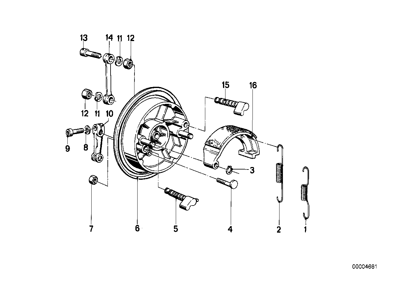 Front wheel brake