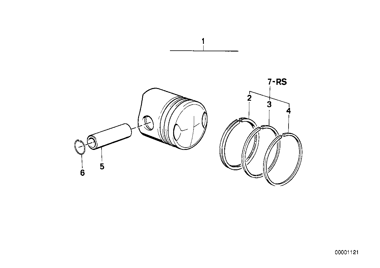 Piston, single components