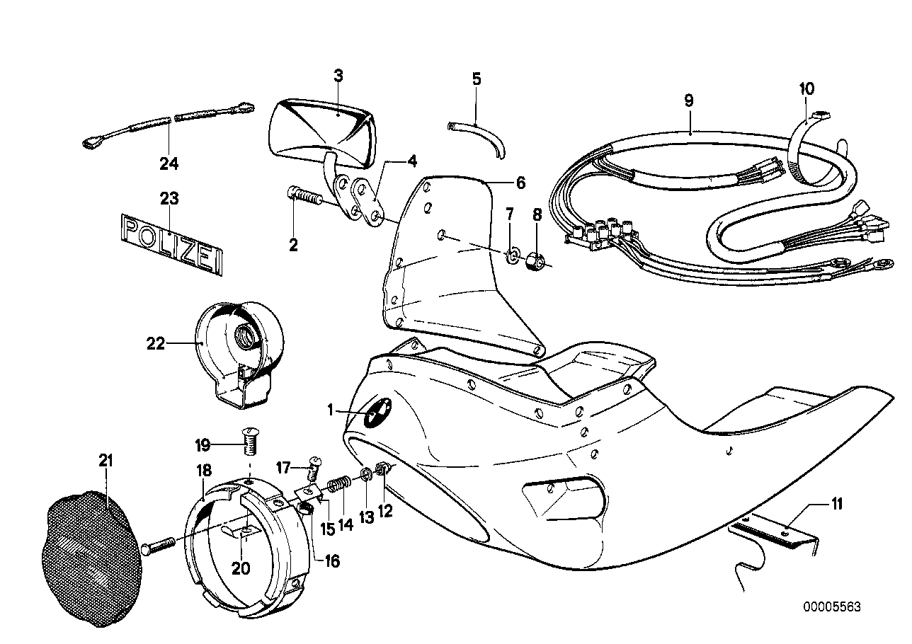 Full fairing_mounting parts