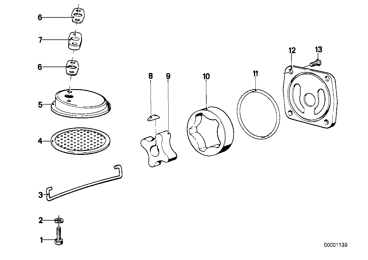 Single parts f oil pump