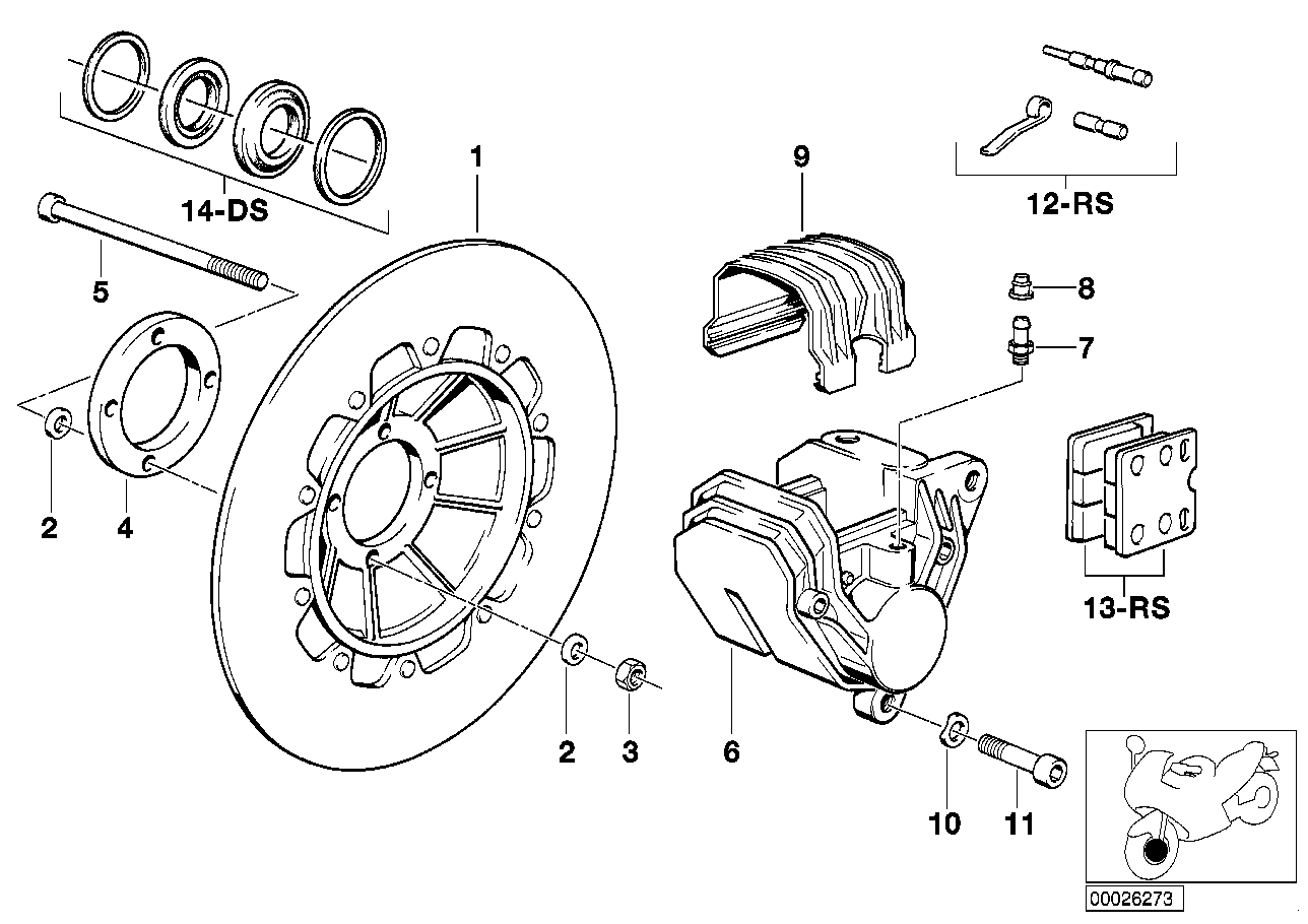 Front brake 1.disk