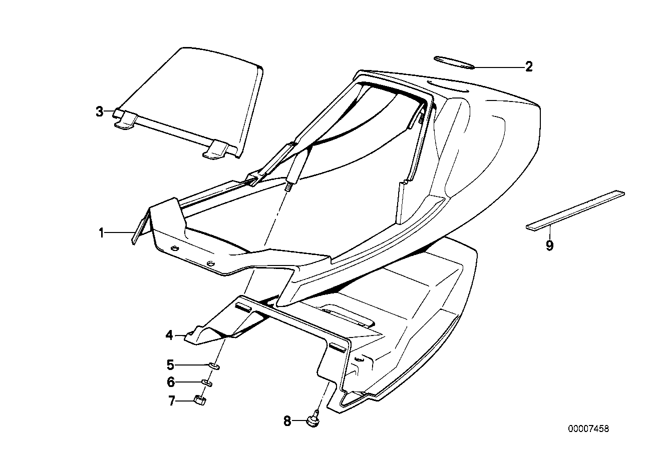 Dual seat-tail part