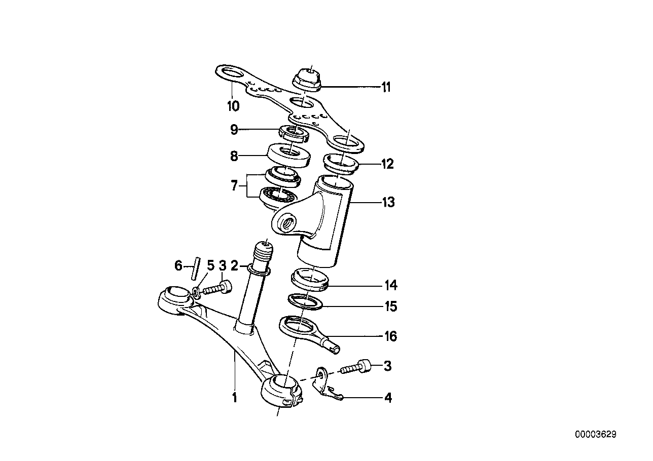 Lower fork cross brace