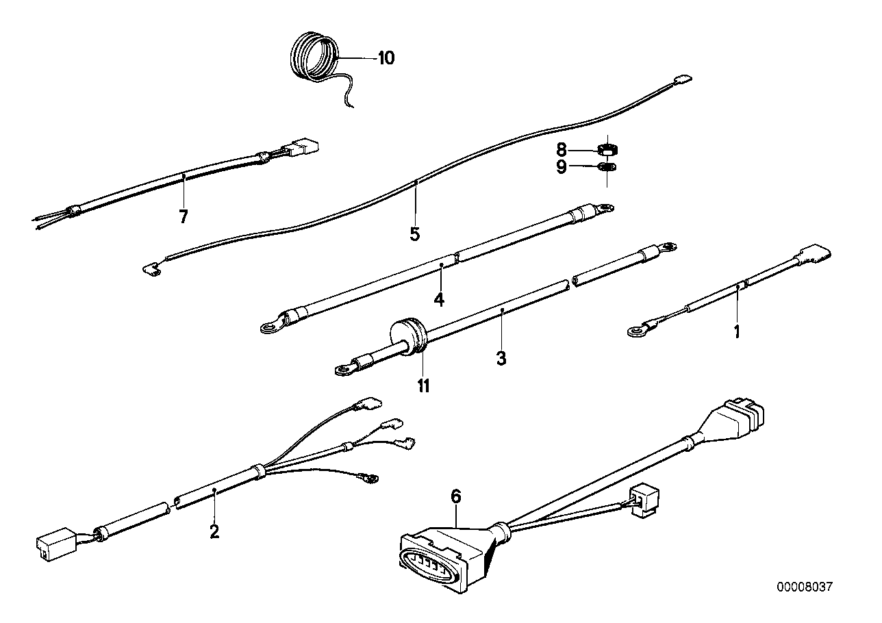 Various additional cable harnesses