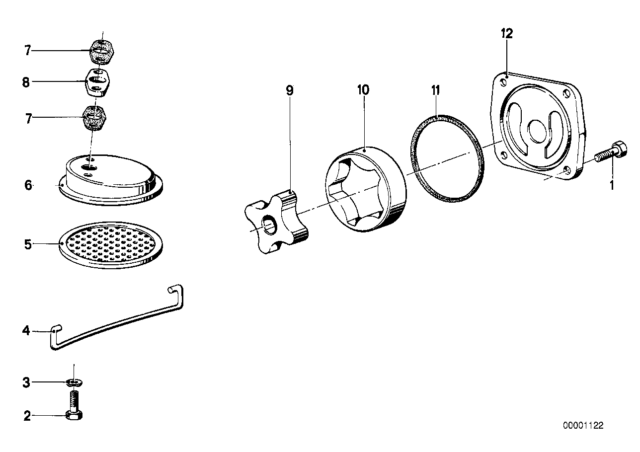 Single parts f oil pump