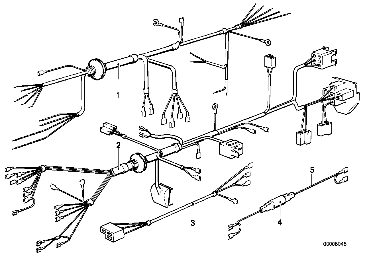 Wiring harness sector chassis