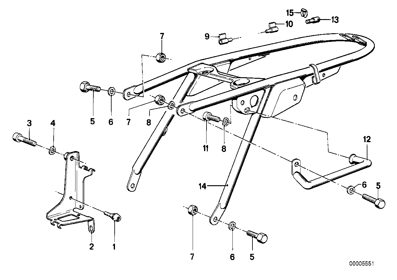 Rear frame