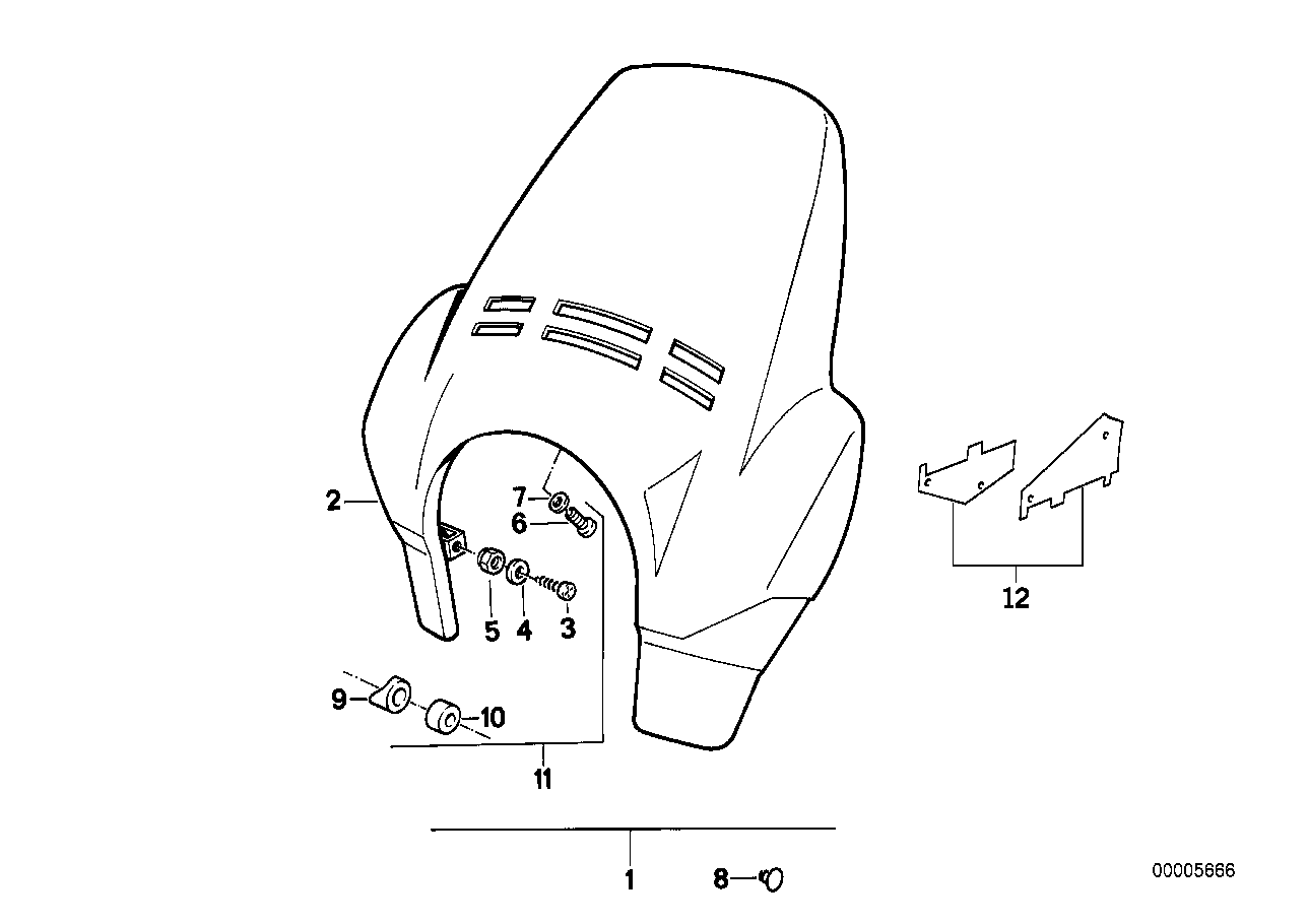 Retrofit kit, slipstream deflector