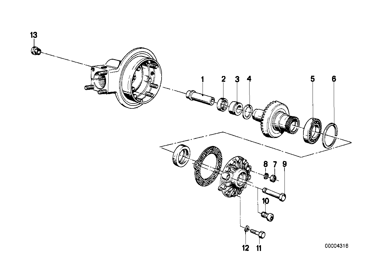 Rear-axle-drive parts