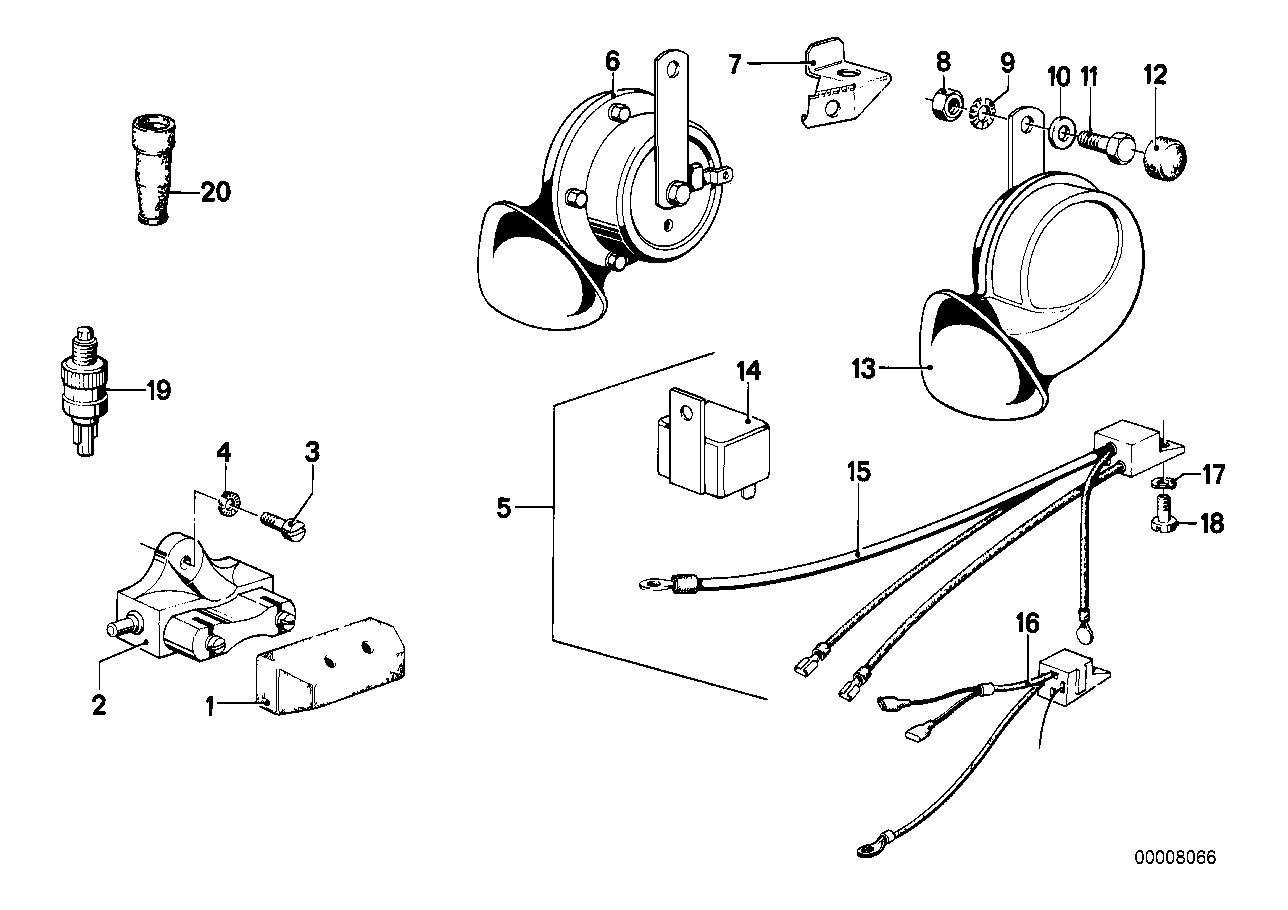 Horn_brake light switch