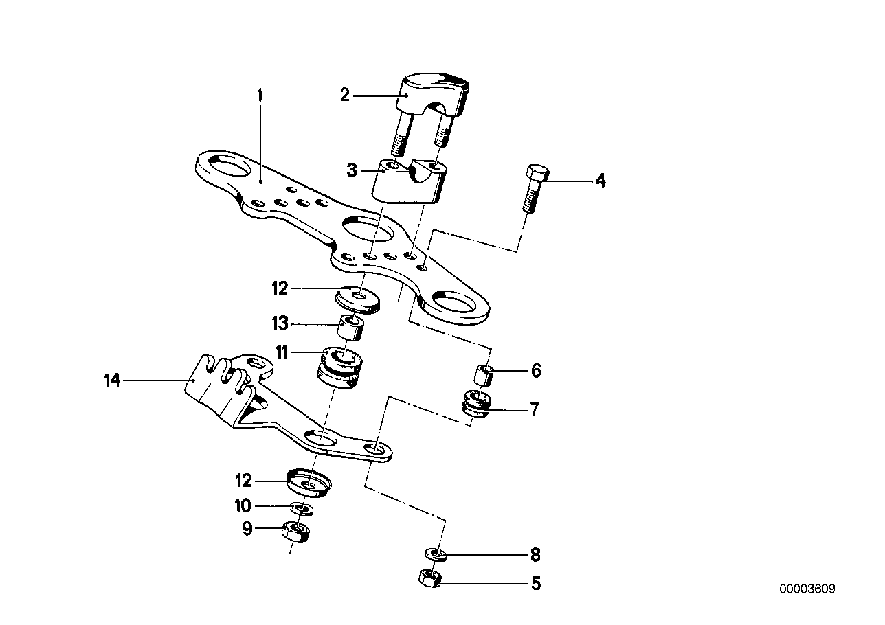 Upper fork cross brace