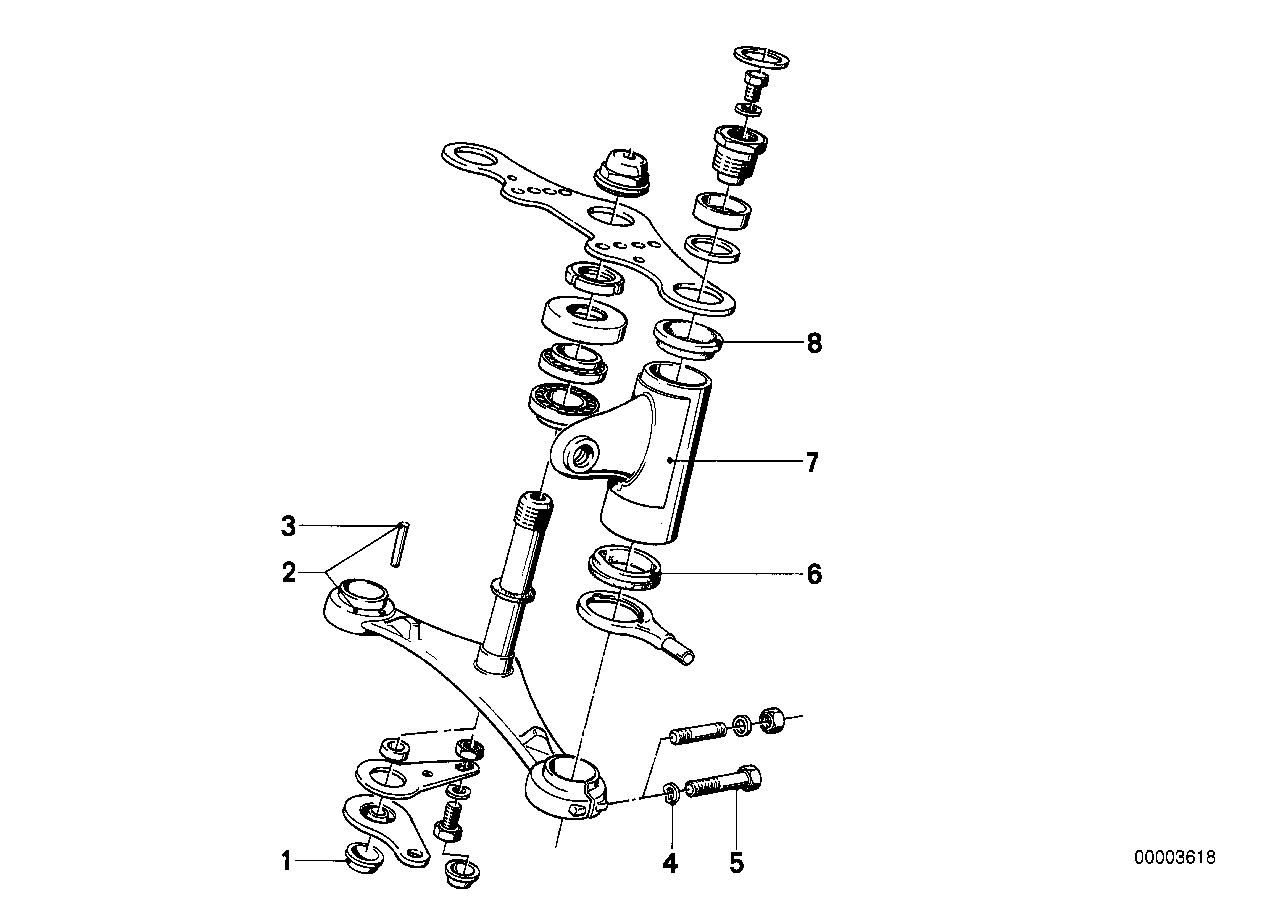 Lower fork cross brace