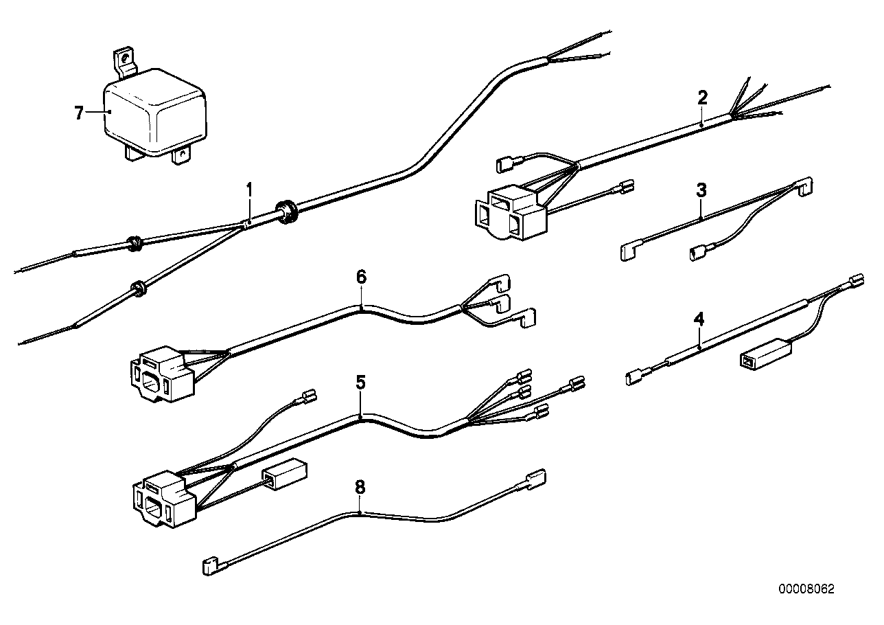 Various additional cable harnesses