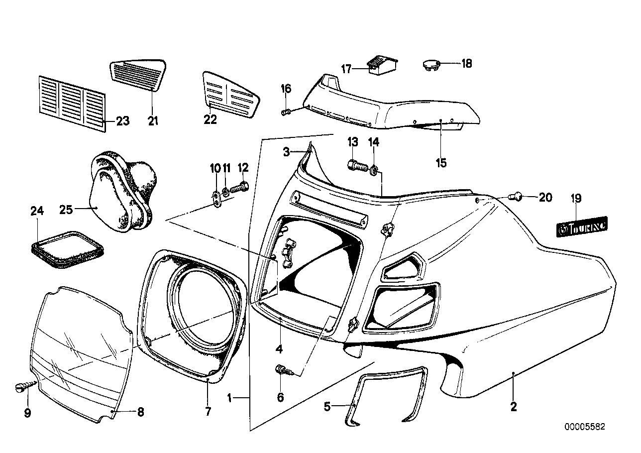 Trim panel upper part