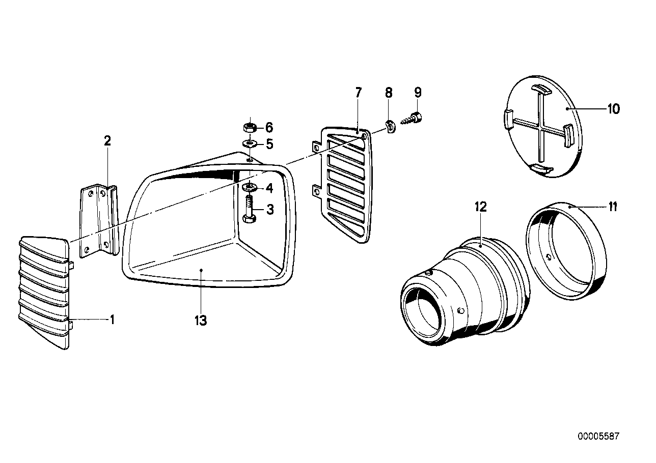 Trim panel air inlet