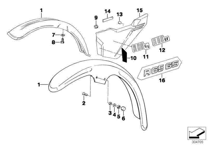 Mudguard front