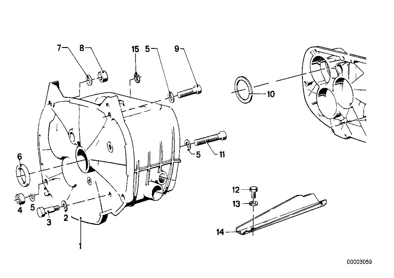 Transmission hous._mount. parts_gaskets