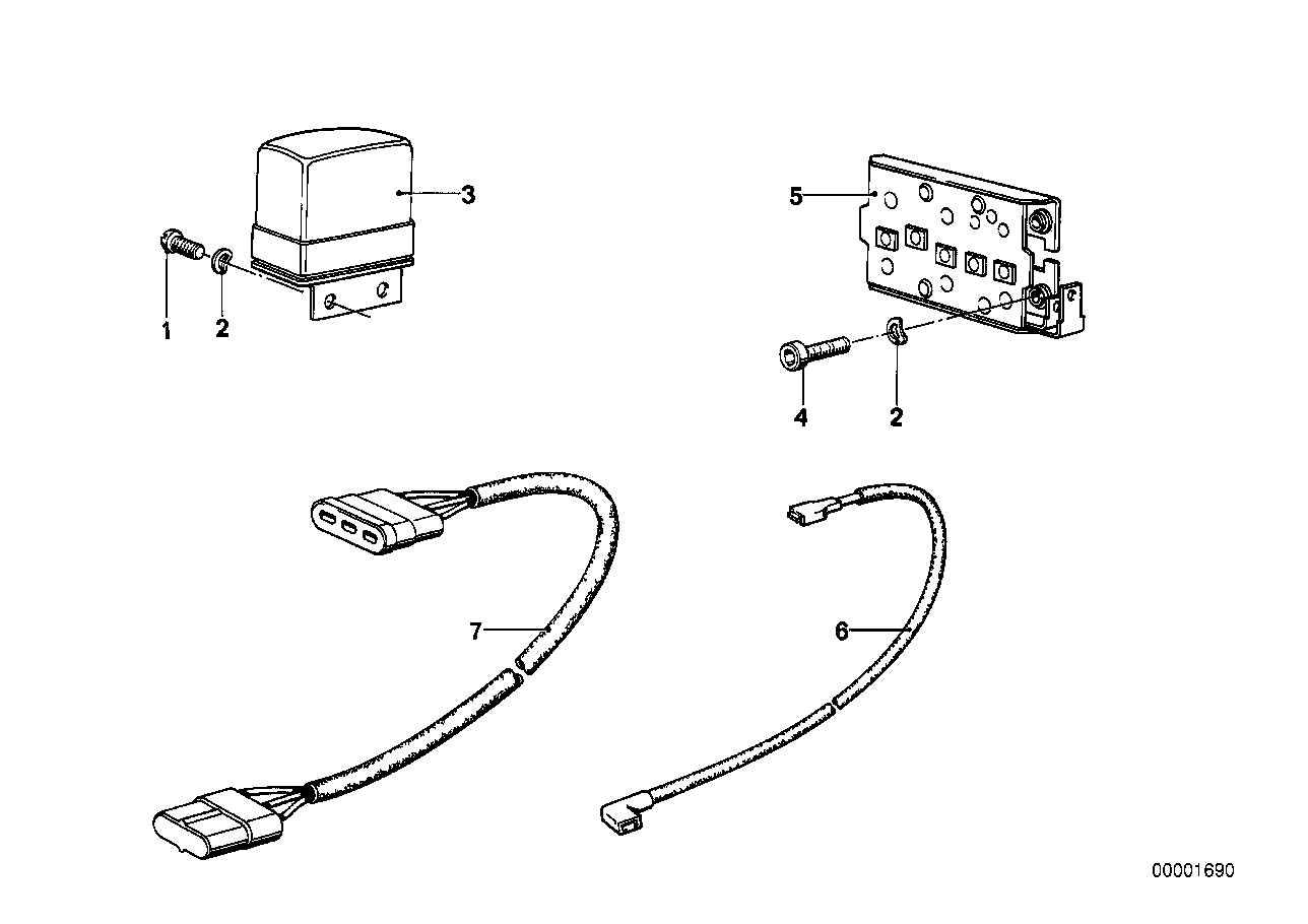 Alternator regulator, diode assy