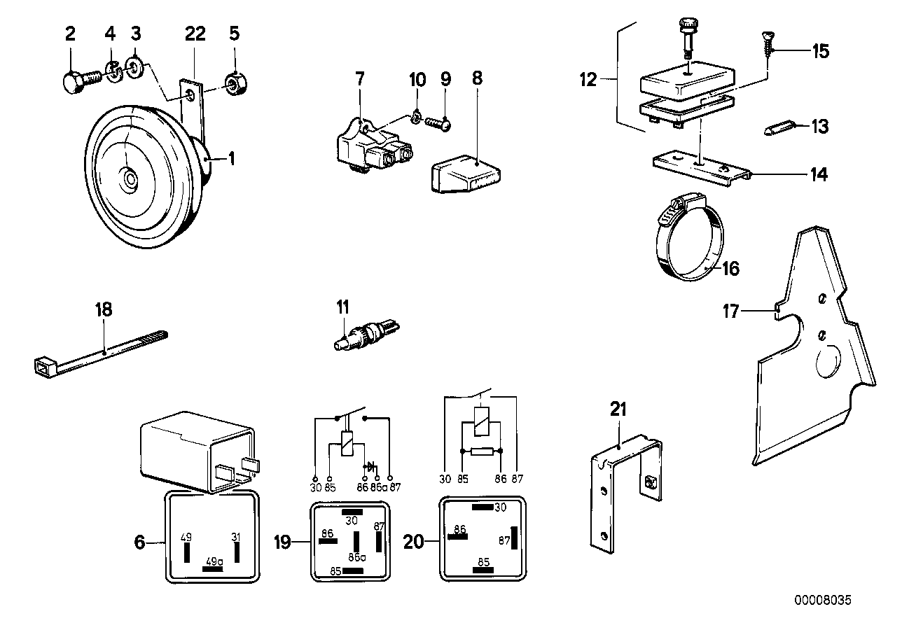 Horn_relay_various switches