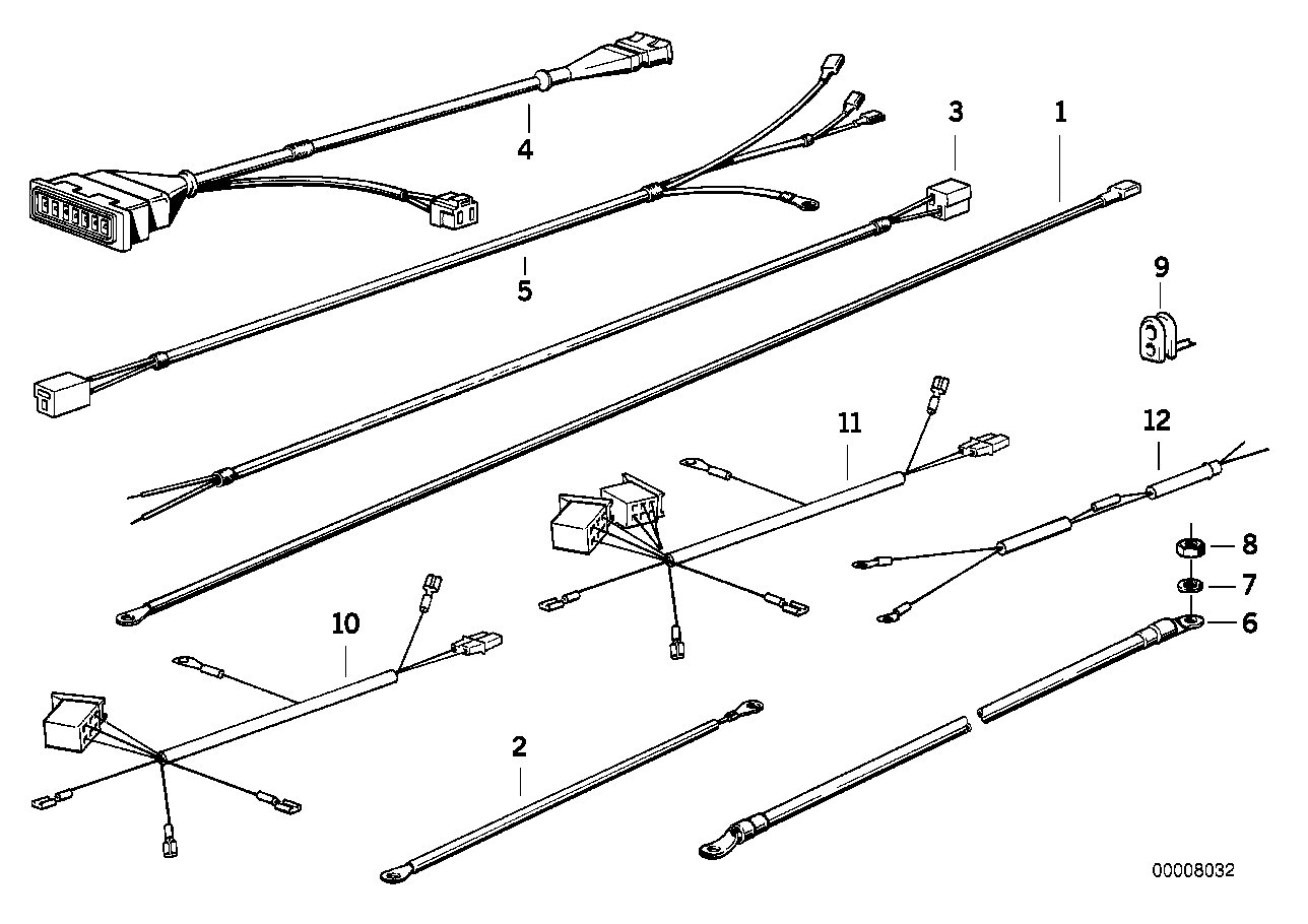 Various additional cable harnesses