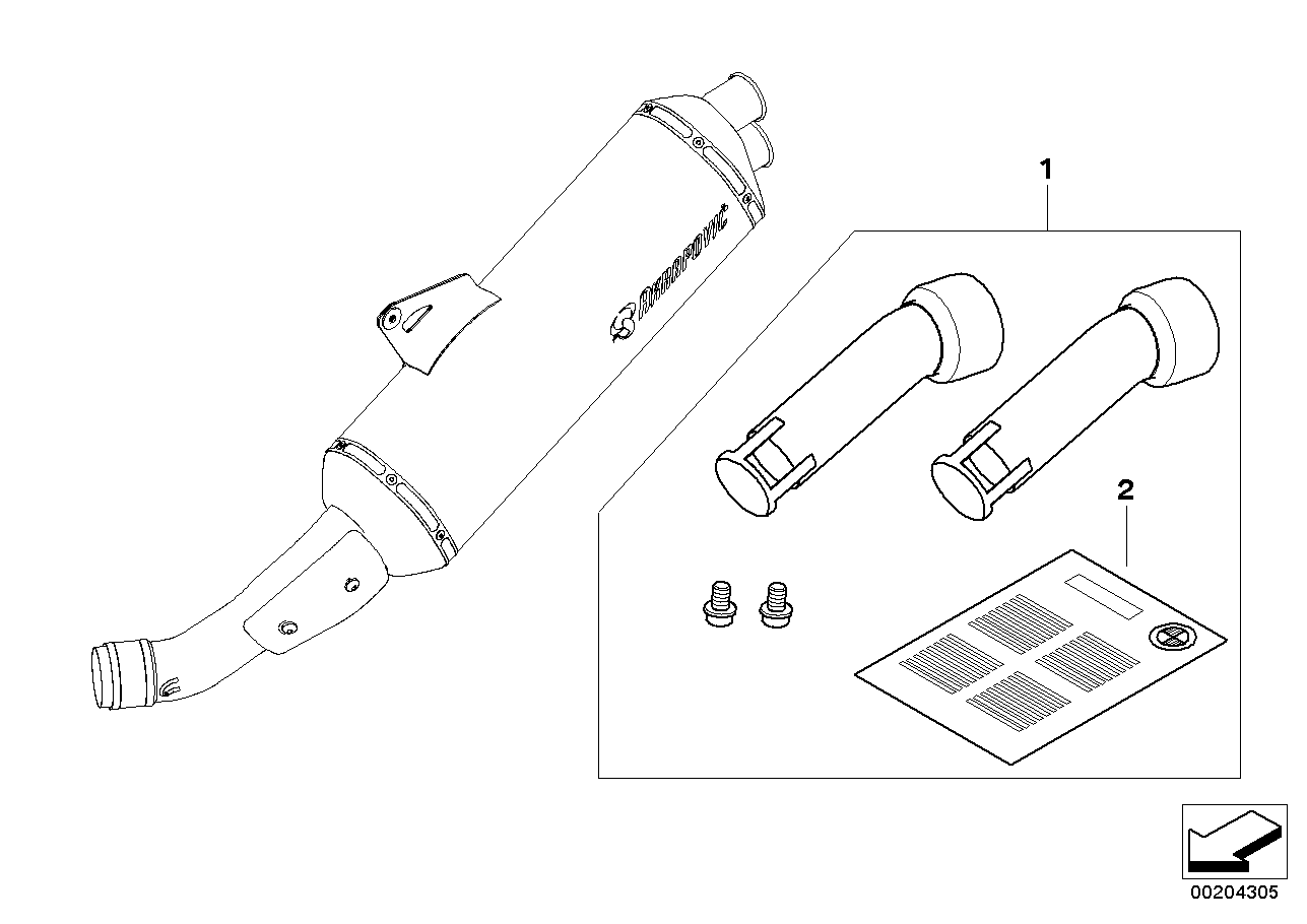 Muffler insert