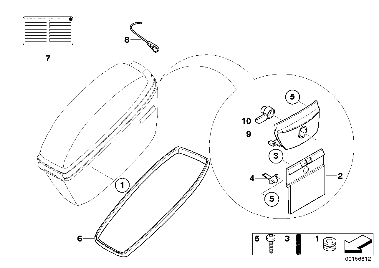 Case, official vehicle, single parts