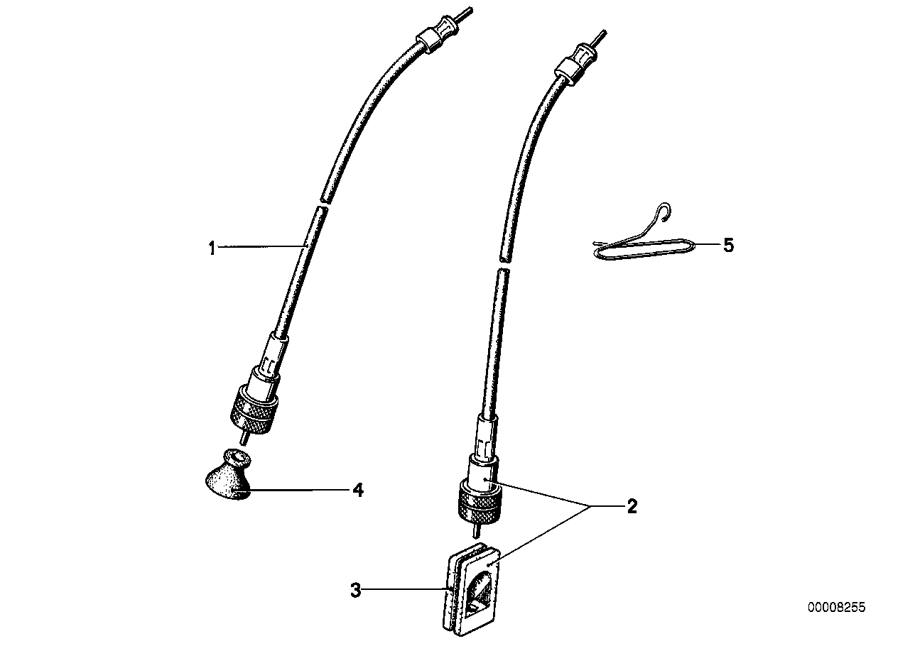 Speedometer shaft_rev-counter shaft