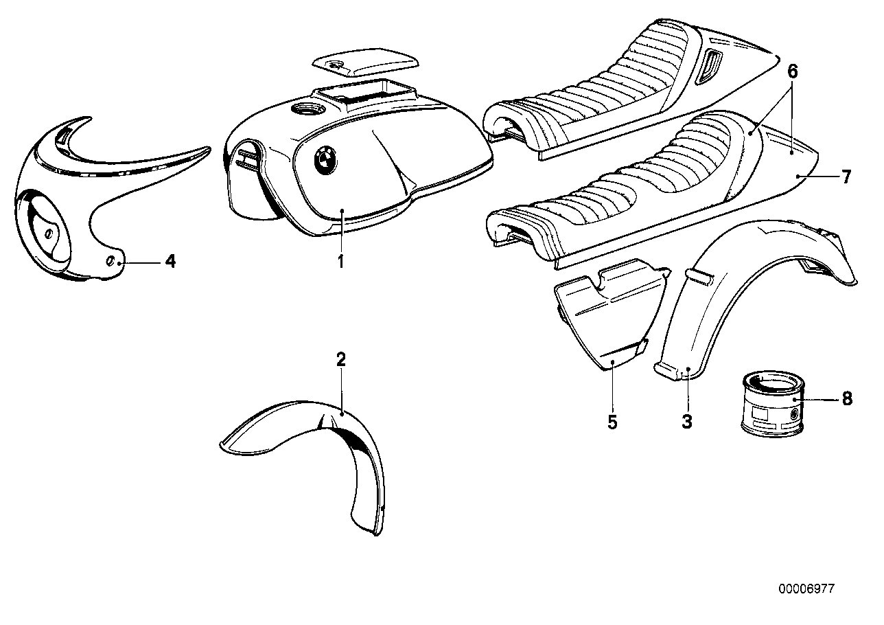 Painted parts 561 tt-silberrauch