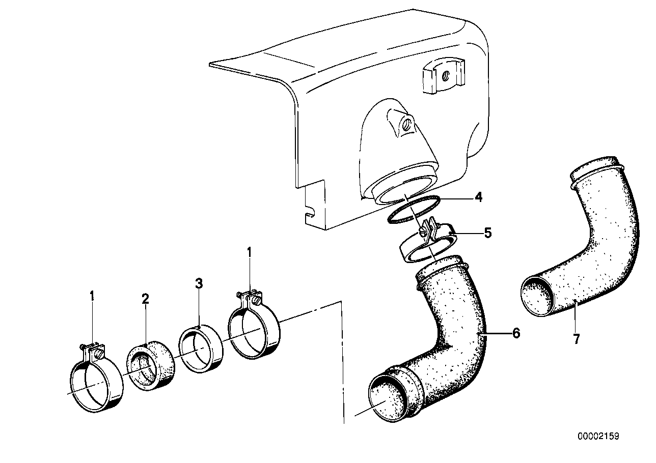 Air cleaner-suction funnel