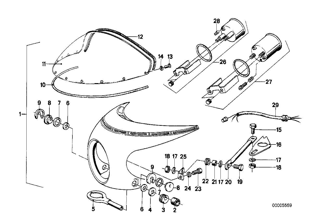 Installing set cockpit trim