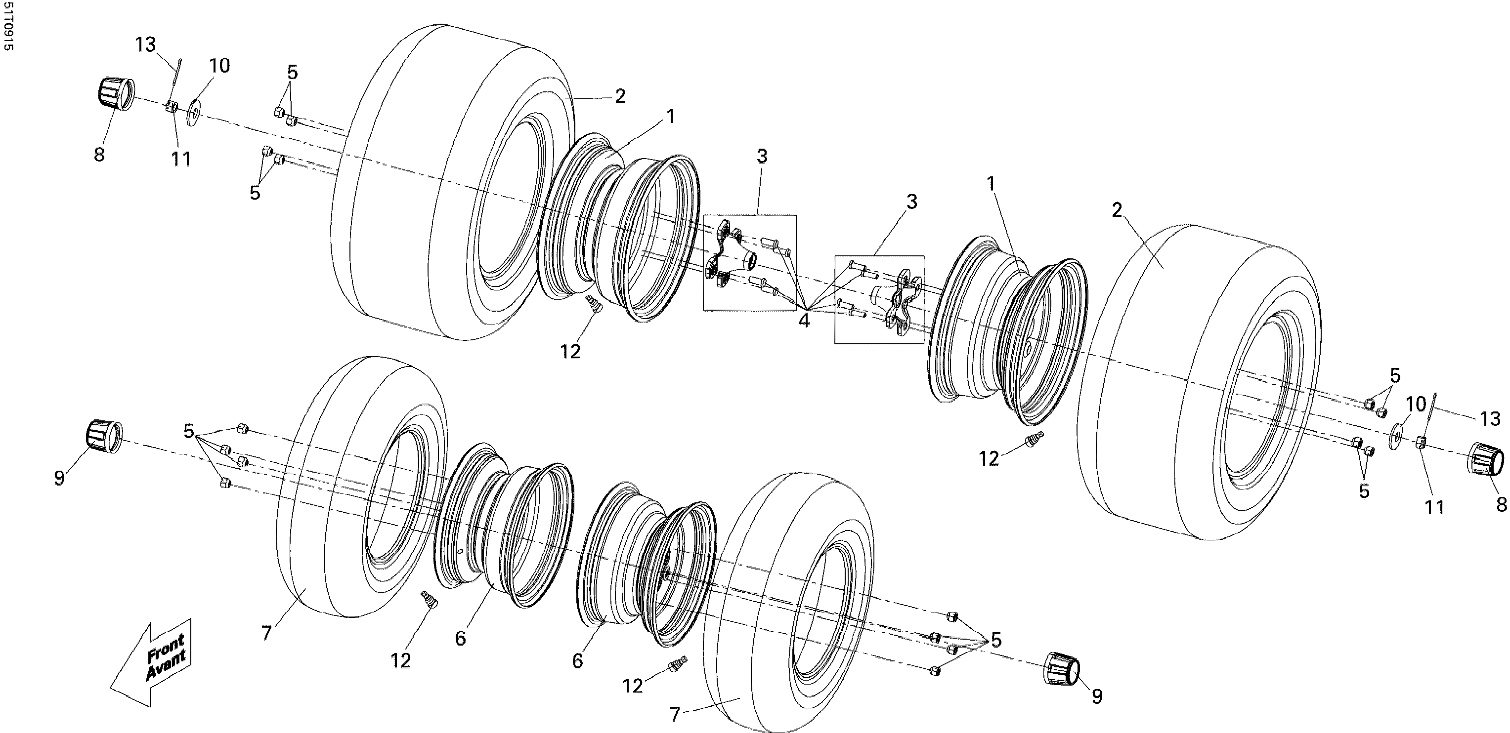 Wheels and tires