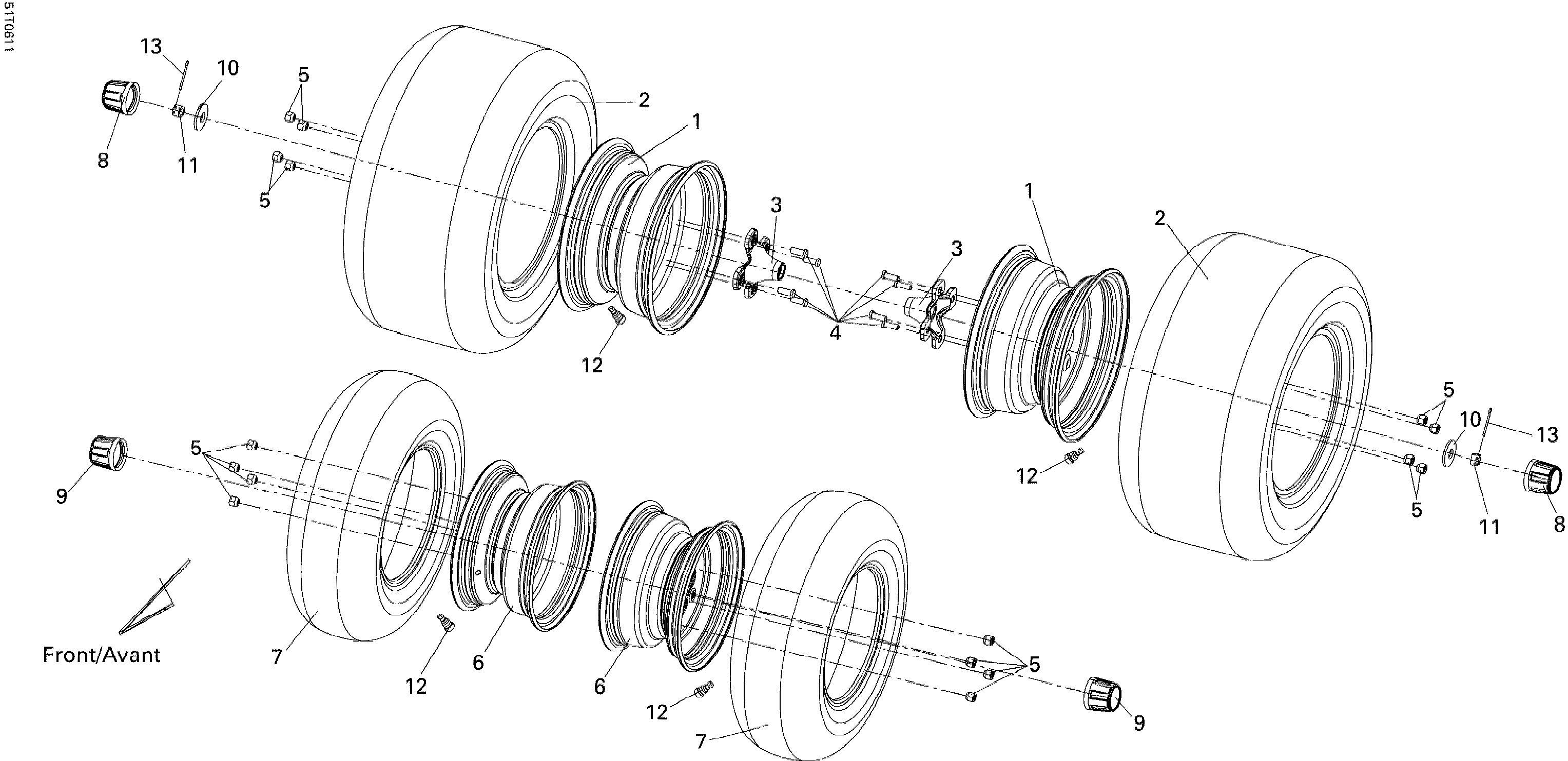 Wheels and tires