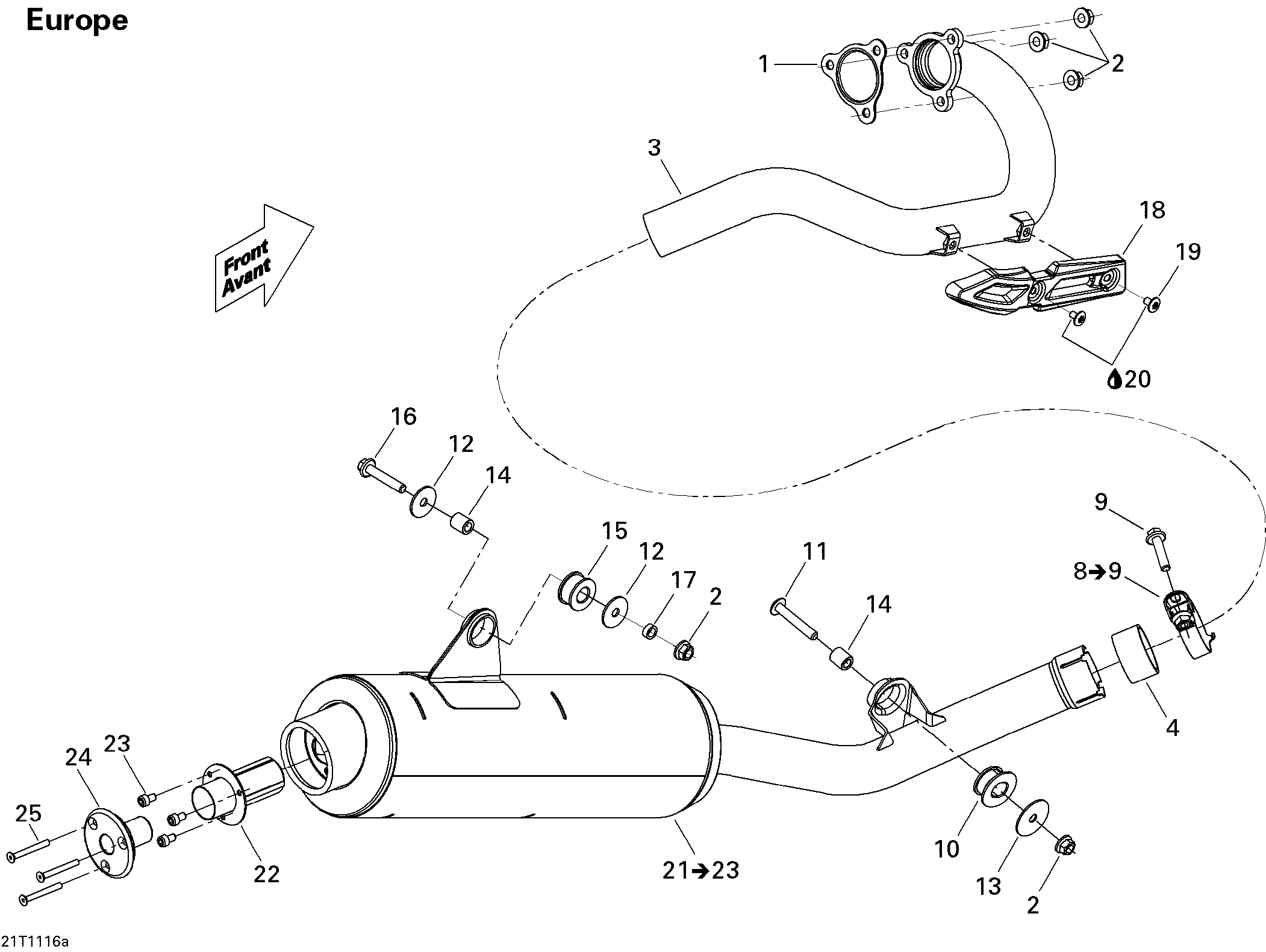 Exhaust system xmx europe