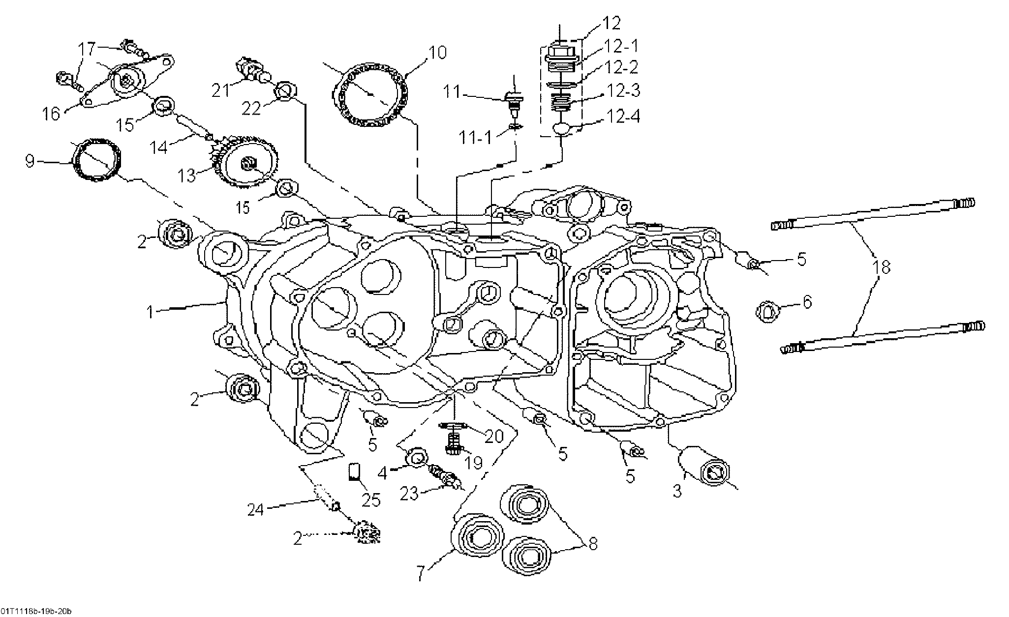 Crankcase, left