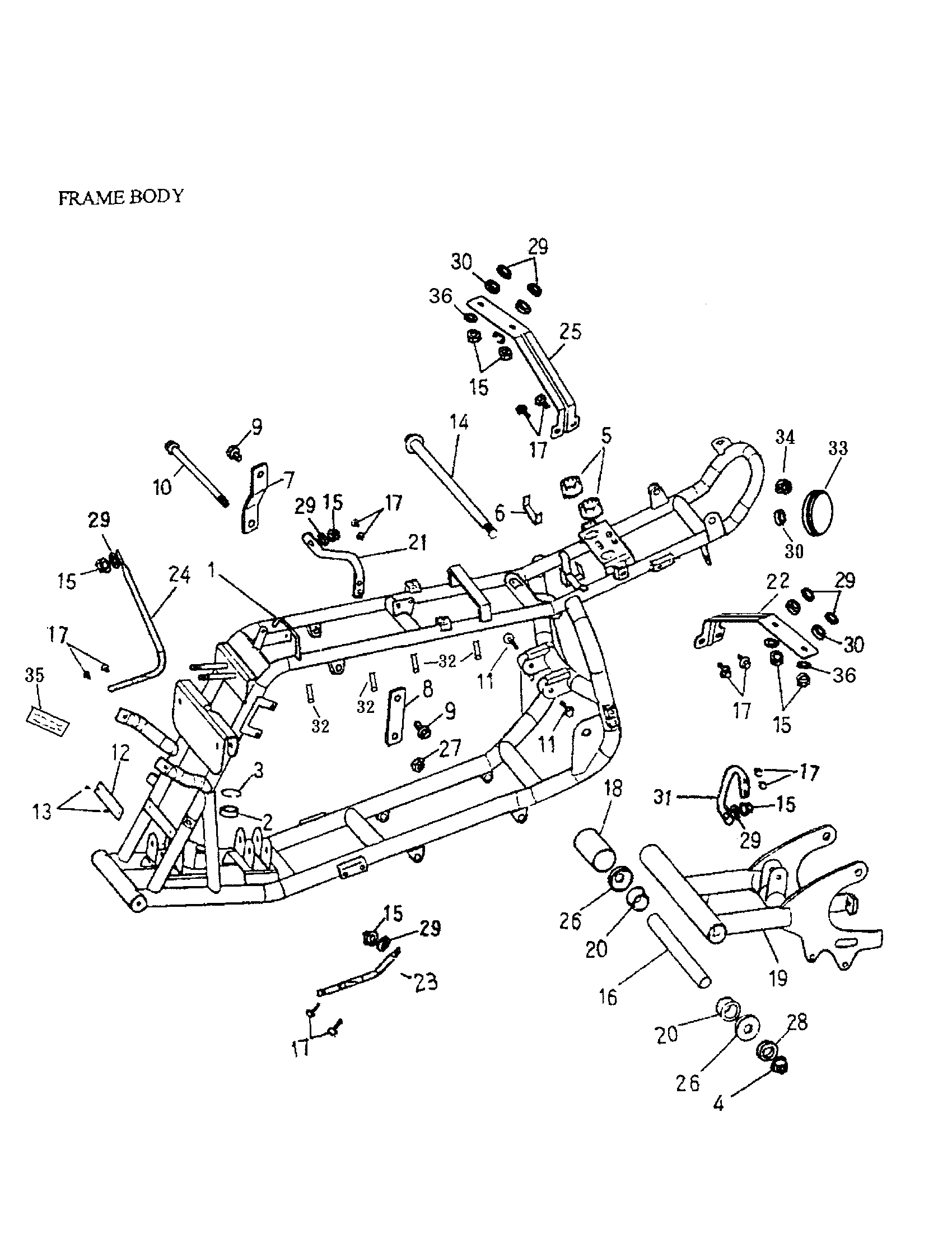 Frame and body 166-13