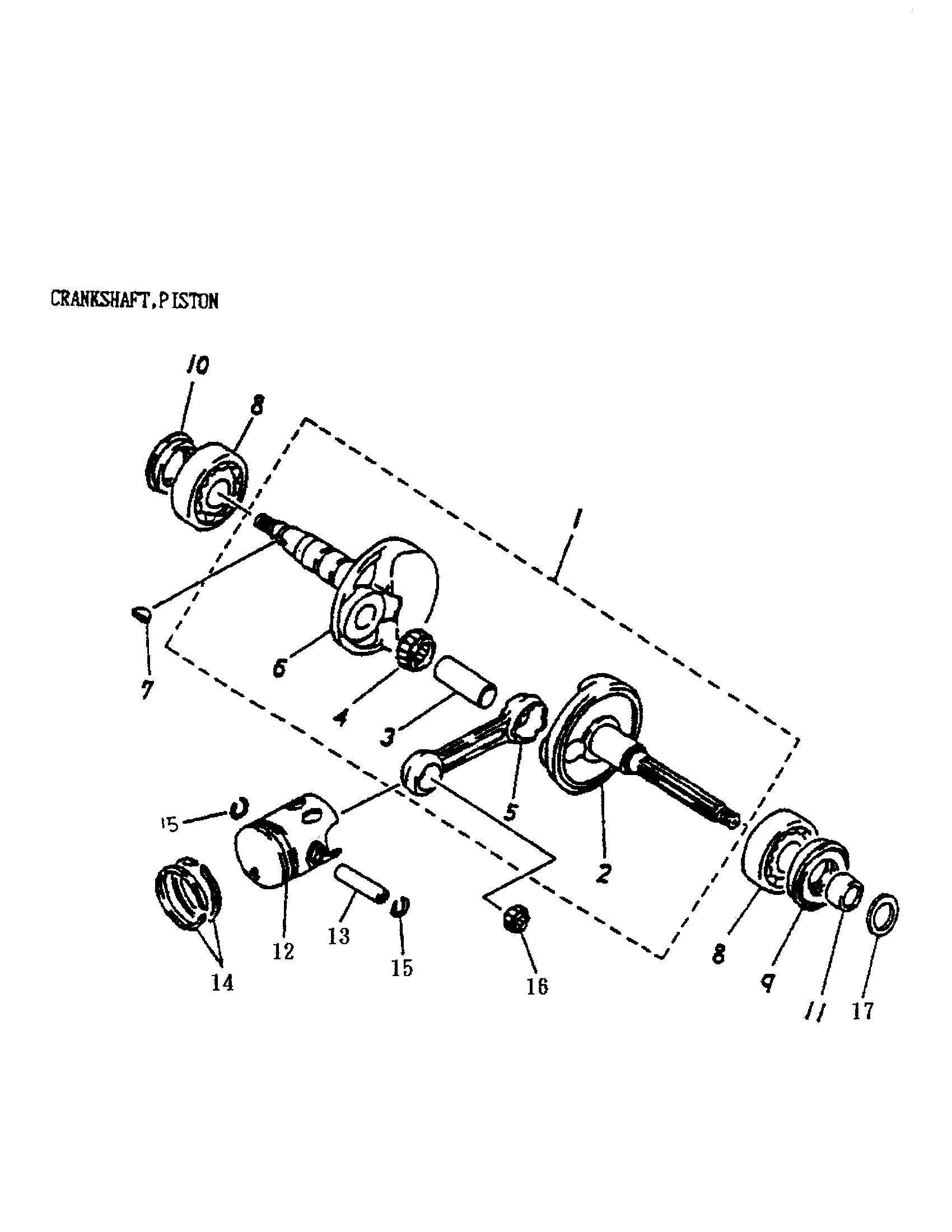 Camshaft, piston (166-02)