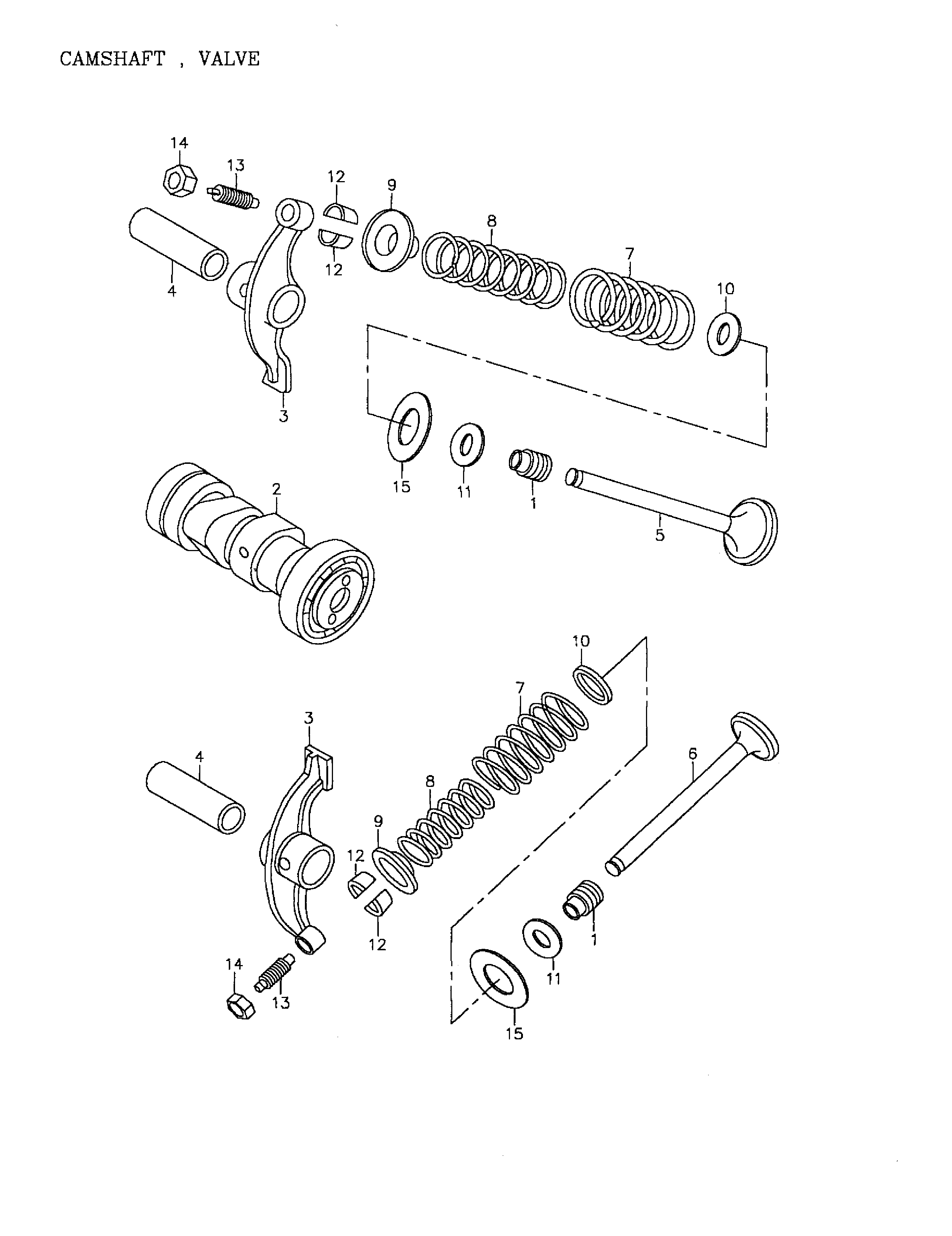 Camshaft, valve (172-03)